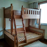 2016精品美式乡村儿童环保实木家具上下铺高低子母床架子床定做