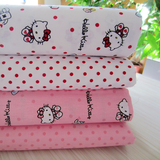 Kitty物语系列 纯棉斜纹布料 宝宝布 床品布料 儿童床单被罩布料