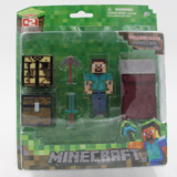 我的世界模型Minecraft 积木人3寸可动人偶公仔手办玩具 新款上市