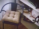 帆布艺坐垫加厚增高靠垫方圆形办公室沙发椅子汽车美臀座垫纯色