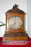 西洋欧洲古玩古董收藏品 19世纪英国古董钟表 打八个碗一盘条座钟