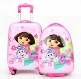 可爱儿童旅行箱万向轮朵拉女孩拉杆箱16寸18寸女童学生行李箱拖箱