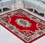定做新古典美式欧式中式复古羊毛混纺卧室客厅茶几山金色地毯