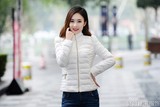 2016秋冬季韩版新款女式修身超轻薄羽绒服短款立领大码女装外套潮