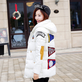 冬装新款2015中长款棉衣女修身加厚大码韩版棉袄女款学生棉服外套