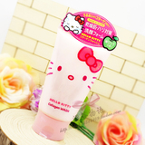 日本 Hello Kitty 苹果洗面奶/洁面乳 胶原蛋白保湿弹力 粉色120g