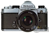 9新银色尼康FM+50mm/f1.8镜头 机械快门全金属胶片纯手动单反相机