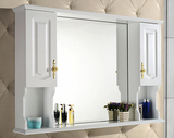 浴室柜镜柜 橡木实木卫生间浴室镜柜镜子储物柜镜箱组合0808