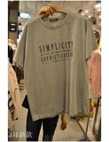 韩国东大门直邮代购女装Lavender 新品休闲短袖字母T恤