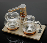 玻璃水晶养生电热水壶 全自动上水烧水壶 三合一组合茶具煮茶器