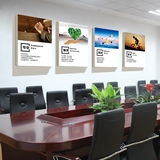 牛木匠企业文化墙办公室装饰画会议室壁画励志标语挂画公司无框画