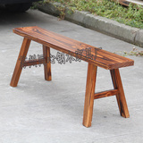 长条凳 炭烧木八仙桌条凳 防腐实木长凳  纯木条凳 餐馆长条凳子