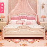 韩精灵田园公主床女孩欧式床卧室家具床韩式双人床1.8米储物婚床