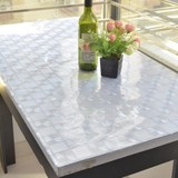 方桌正方形八仙桌软质玻璃防水防油防烫免洗PVC塑料水晶板西餐垫