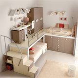 北岸儿童床定制上下床子母床多功能组合高低床双层床安全带护栏