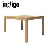 indigo living简欧式餐桌椅组合橡木餐桌实木家具进口长方形6人