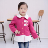 女童冬季呢子短款大衣 童装2015新款儿童韩版上衣 宝宝加厚外套冬