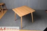 0.8米宜家简约白橡木实木方餐桌 桌子 实木餐厅家具 正方形餐桌