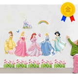 3d墙贴画幼儿园卧室儿童房间装饰画可爱卡通动漫特大白雪公主1018