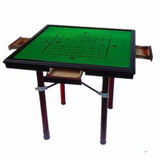 简易正方型普通实木家用户外麻将桌折叠餐桌两用棋牌桌饭桌 85方