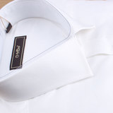 男装白色长袖衬衫金利来全棉商务男士衬衣原价格580