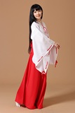 动漫犬夜叉COSPLAY服装 桔梗COS服和服 日本巫女服 摄影道具