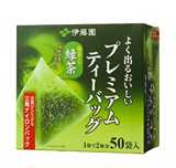 现货 日本代购 伊藤园抹茶绿茶立体三角茶包 50包/盒 100g
