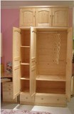 大衣柜加高带顶柜四五六平开门宜家板式组装简易家具实木质衣柜