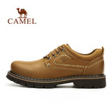 Camel/骆驼骆驼工装鞋 秋季新款真皮耐磨系带男鞋大头鞋