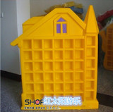 可爱造型口杯架水杯架收纳柜塑料房子口杯架幼儿园儿童玩具