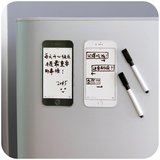 现货包邮/ 手机型可留言擦写冰箱贴 创意带笔软磁贴留言贴可反复