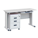 厂家直销1.2米1.4米1.6米钢制办公桌铁皮电脑桌职员桌多抽屉特价