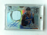 【阿伦出品】NBA球星卡 安东尼35编限量光谱折射球衣签名卡签字卡