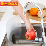 水槽挡水板厨房用品水池家用塑料防溅水隔挡板洗碗洗菜吸盘隔水板