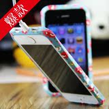 日韩小蛮腰苹果手机壳 iPhone5S卡通边框 5代碎花豹纹保护套硬