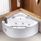 摩斯贝尼压克力浴缸五件套龙头浴缸三角形按摩浴缸冲浪浴缸-603