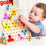 goki木质木制少儿童登山爬比赛宝宝亲子互动多人娱乐益智游戏玩具