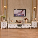 欧式电视柜茶几组合雕花2米客厅大理石实木机地柜卧室3米小户型