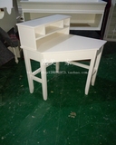美式实木转角书桌整装简约创意写字台实拍白色环保小户型桌子定制