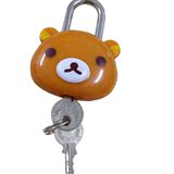 一口米小熊锁 拉链锁 旅行箱锁 可爱迷你 配钥匙 颜色随机 挂锁 ?
