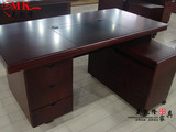 高档1.4米1.6米办公桌大班台老板桌油漆实木时尚简约现代办公家具