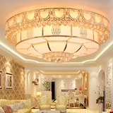 复古古典led奢华欧式客厅吸顶灯水晶灯大气圆形餐厅简约现代1.2米