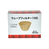 日本正品Kalita 滤纸 不锈钢滤杯155蛋糕型波浪咖啡滤杯滤纸1-2人