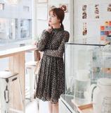 春季 韩国直邮 代购女装 cherrykoko-PWOP 韩国服饰复古连衣裙