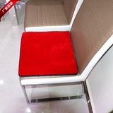 欧式椅垫纯色 餐椅垫学生办公室椅垫毛绒沙发坐垫防滑支持定制做
