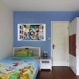 卡通动漫玩具总动员人物墙壁贴画儿童房幼儿园假窗户沙发床头墙贴