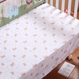 纯棉面料 婴儿床床单床笠 全棉宝宝儿童床单 新生儿床上用品 定做
