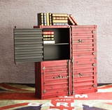 LOFT 集装箱 鞋柜工业风格复古做旧创意个性鞋柜鞋架书柜储物装饰