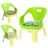 椅子婴儿凳吃饭加厚加大卡通塑料宝宝小板凳儿童叫叫椅靠背会叫的