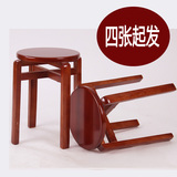 圆凳 实木 实木凳子 凳子时尚圆凳 实木凳子圆凳 非塑料创意餐凳
